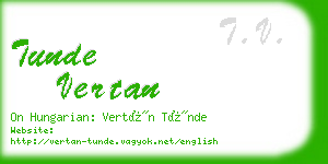 tunde vertan business card